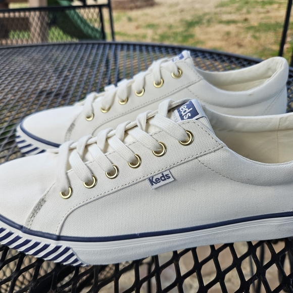 White Keds canvas Jump Kick Sneakers size 11 brand new never worn - Picture 7 of 8